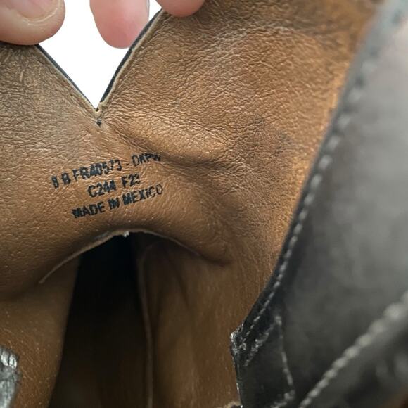 Frye Billy Short Ankle Dark Pewter Boots Silver Metallic size 8 - Picture 12 of 14